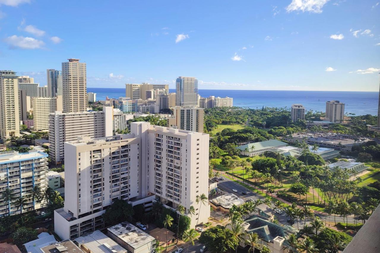 Waikiki Condo High Floor Views Beaches Convention Center Гонолулу Экстерьер фото