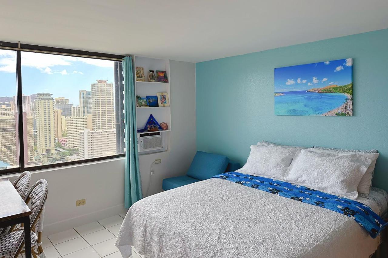 Waikiki Condo High Floor Views Beaches Convention Center Гонолулу Экстерьер фото